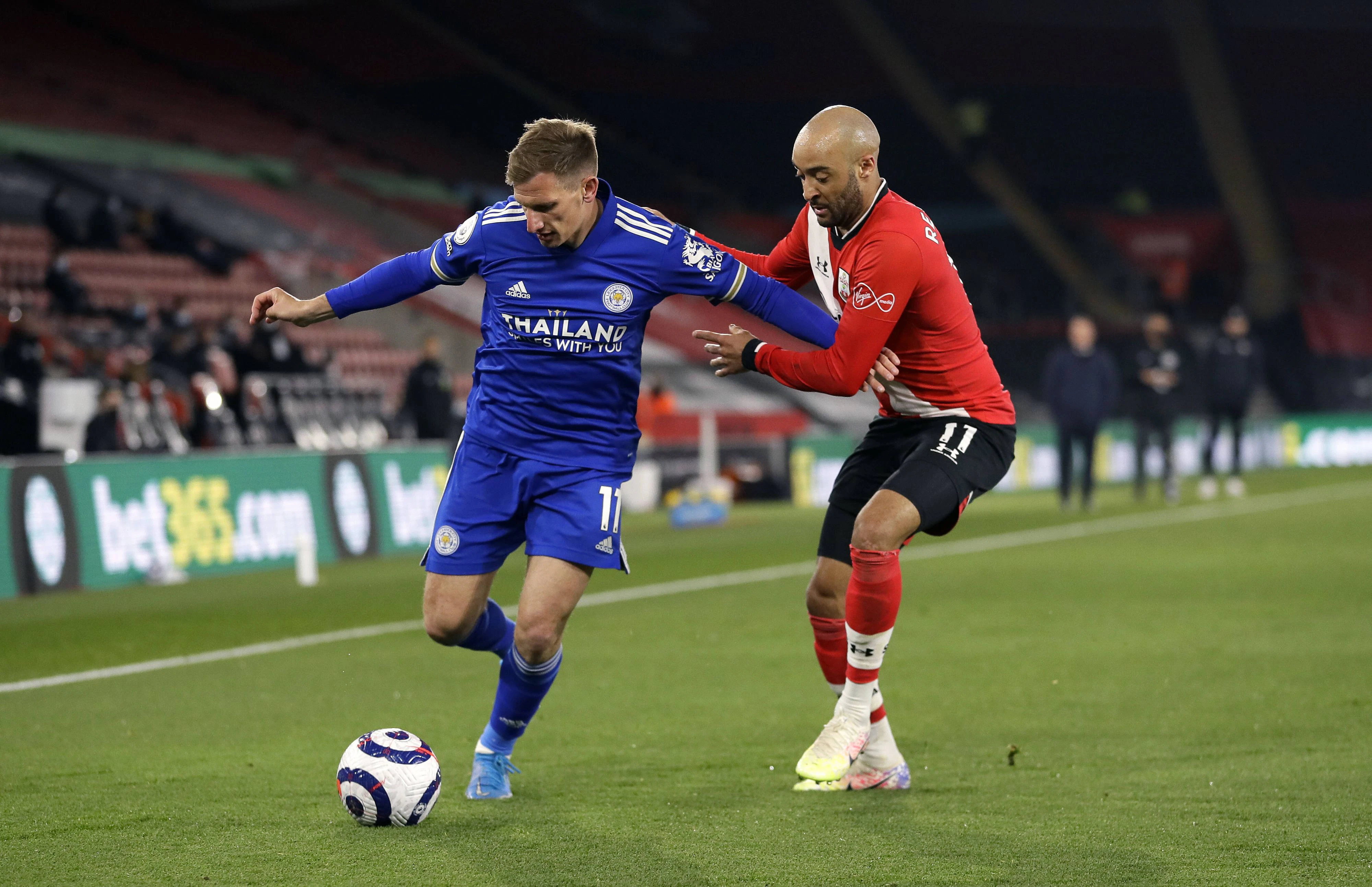 Southampton gegen Leicester. 