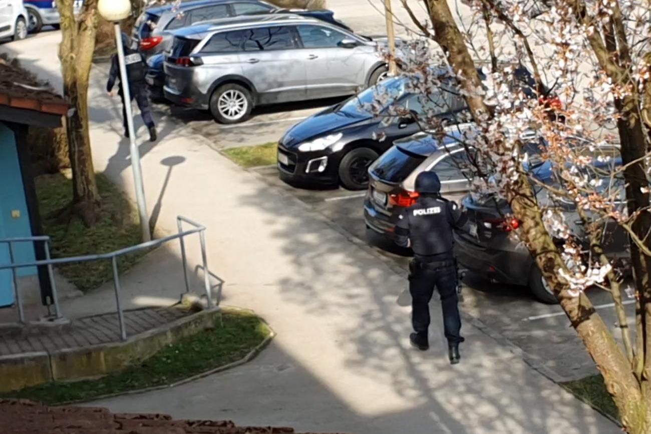 Einsatz der Cobra Ostermontag im Linzer Stadtteil Neue Heimat