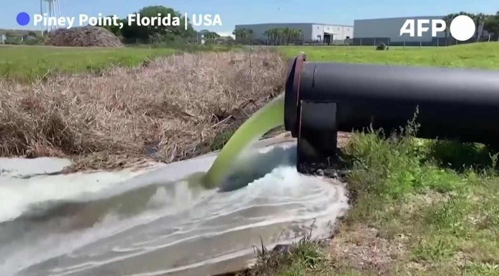 Wegen eines undichten Abwasserbeckens haben im US-Bundesstaat Florida die Nationalgarde und andere Einsatzkräfte daran gearbeitet, eine Umweltkatastrophe abzuwenden.