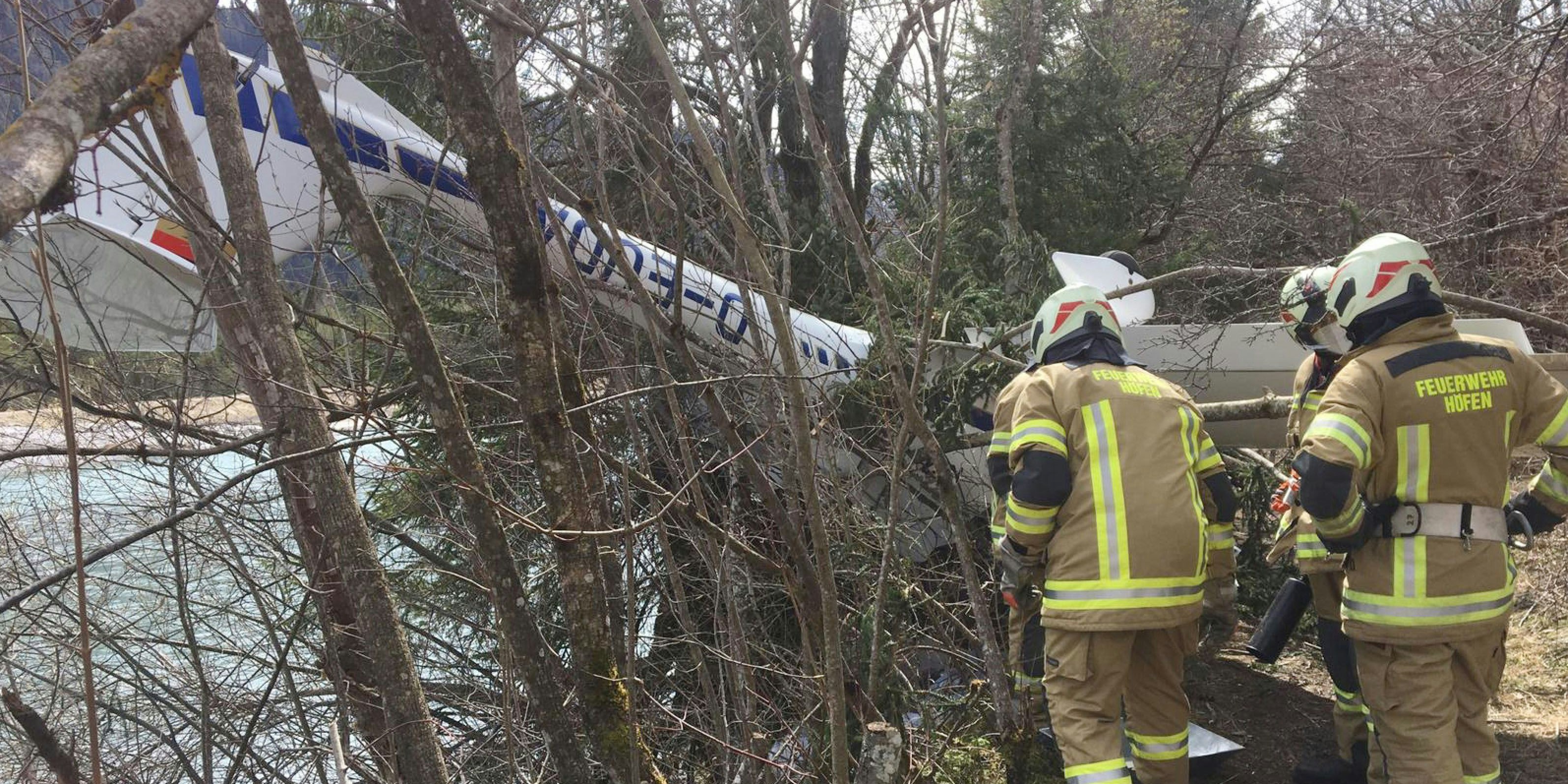 Absturz eines Fliegers in Höfen 