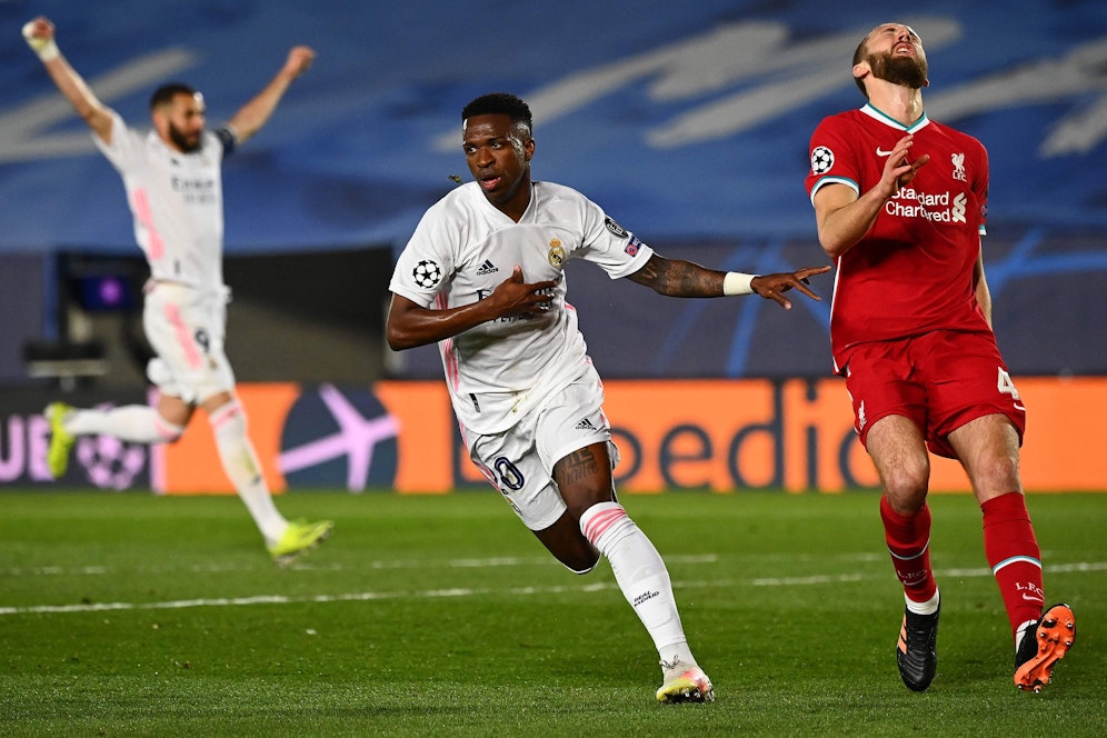 Vinicius Junior jubelt.