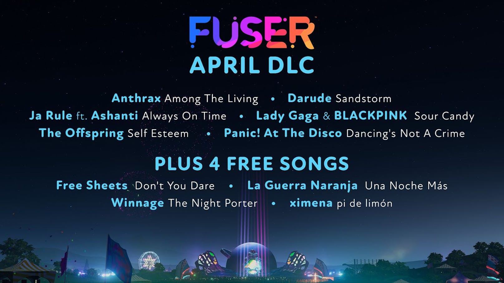"Fuser" – April-DLC bringt Panic! at the Disco und Lady Gaga.
