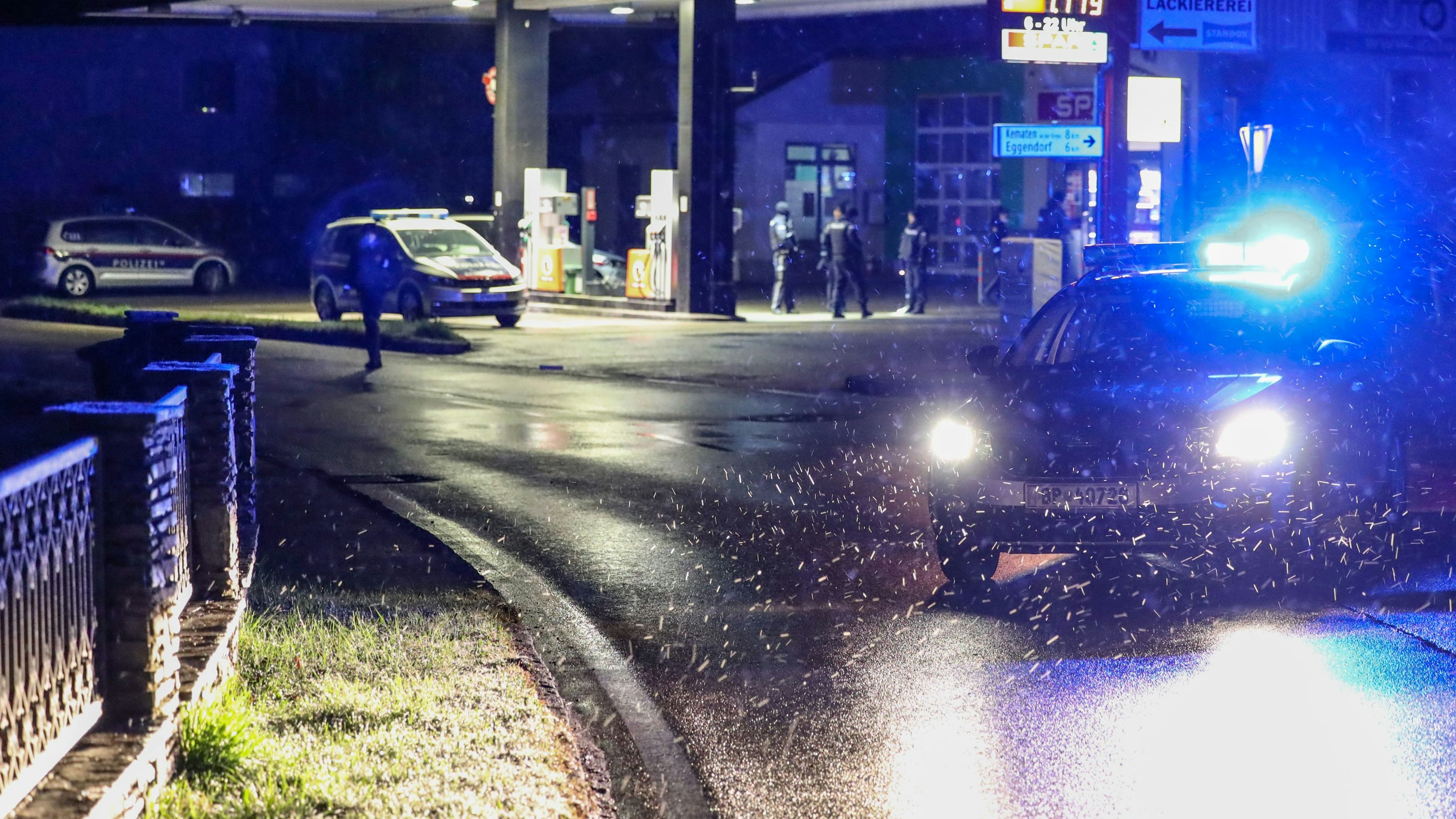 In Sipbachzelle wurde in eine Tankstelle eingebrochen. Dabei fielen Schüsse.