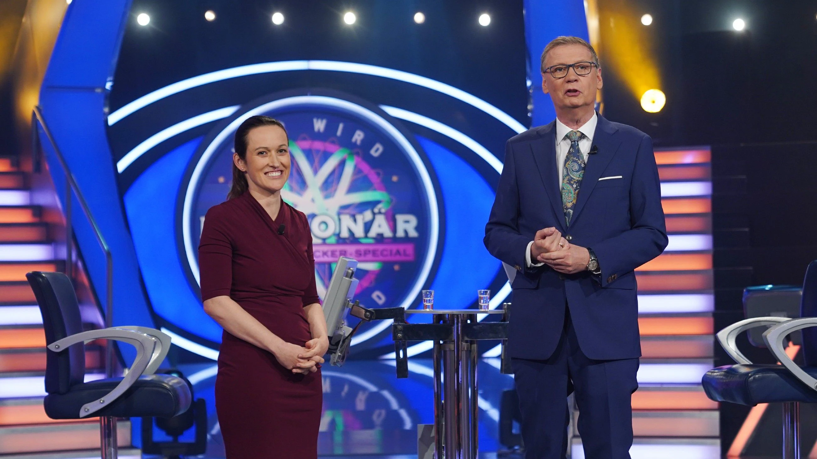 "Wer wird Millionär" (5.4.2021): Nicola Baumann, Günther Jauch