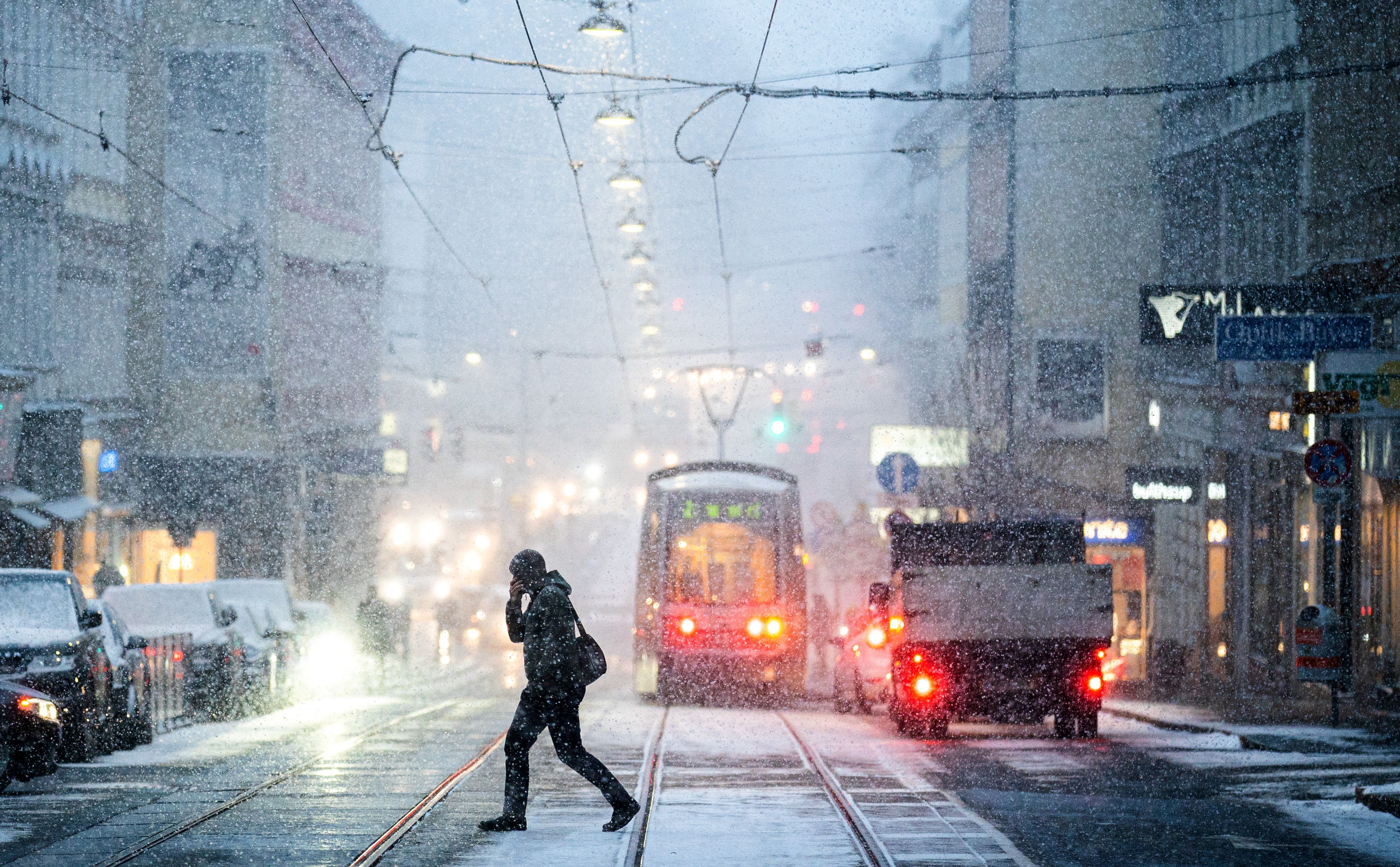 Schneefall in Wien. Archivbild