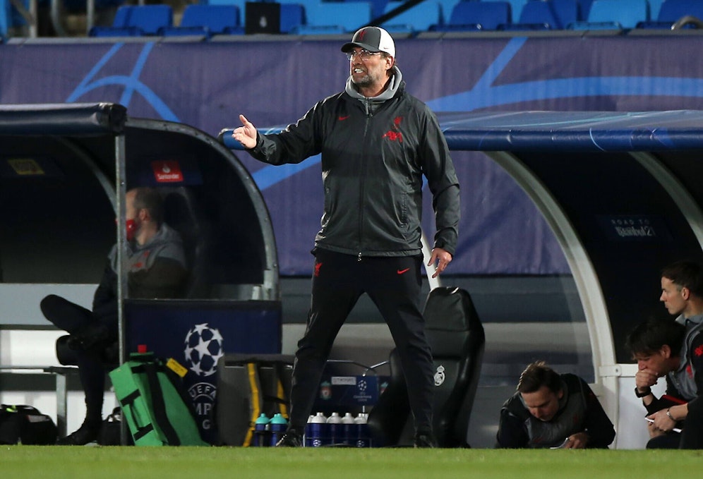 Liverpool-Coach Jürgen Klopp mit einem Seitenhieb gegen Real. 