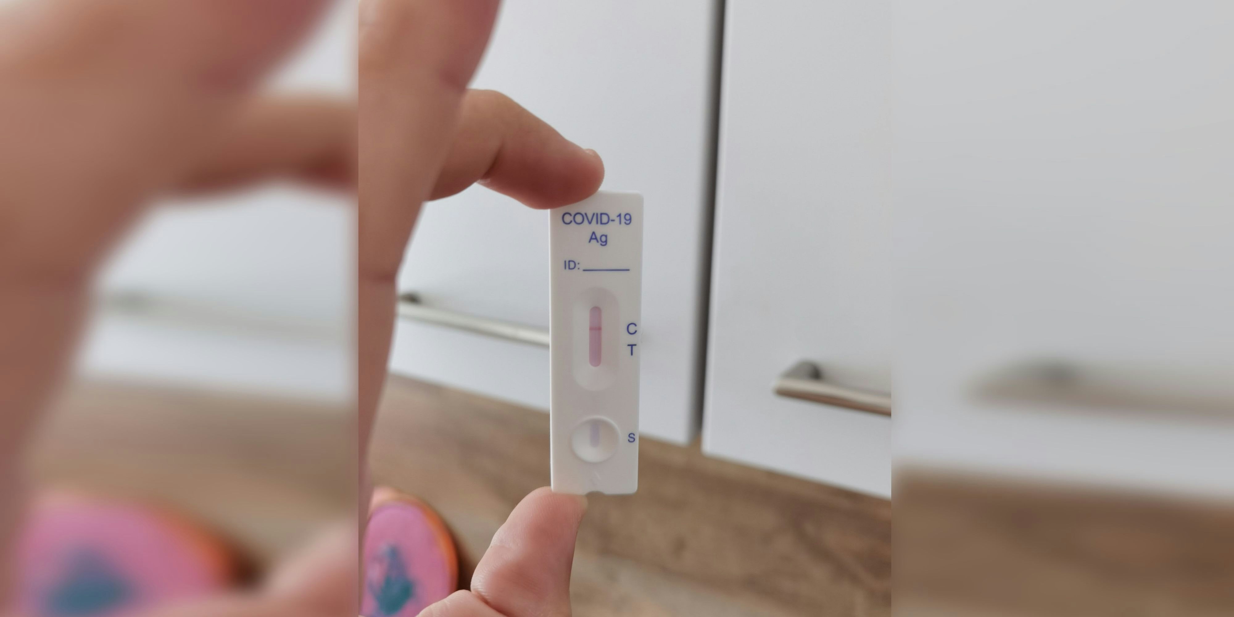 Der Selbsttest zeigte ein negatives Ergebnis an.