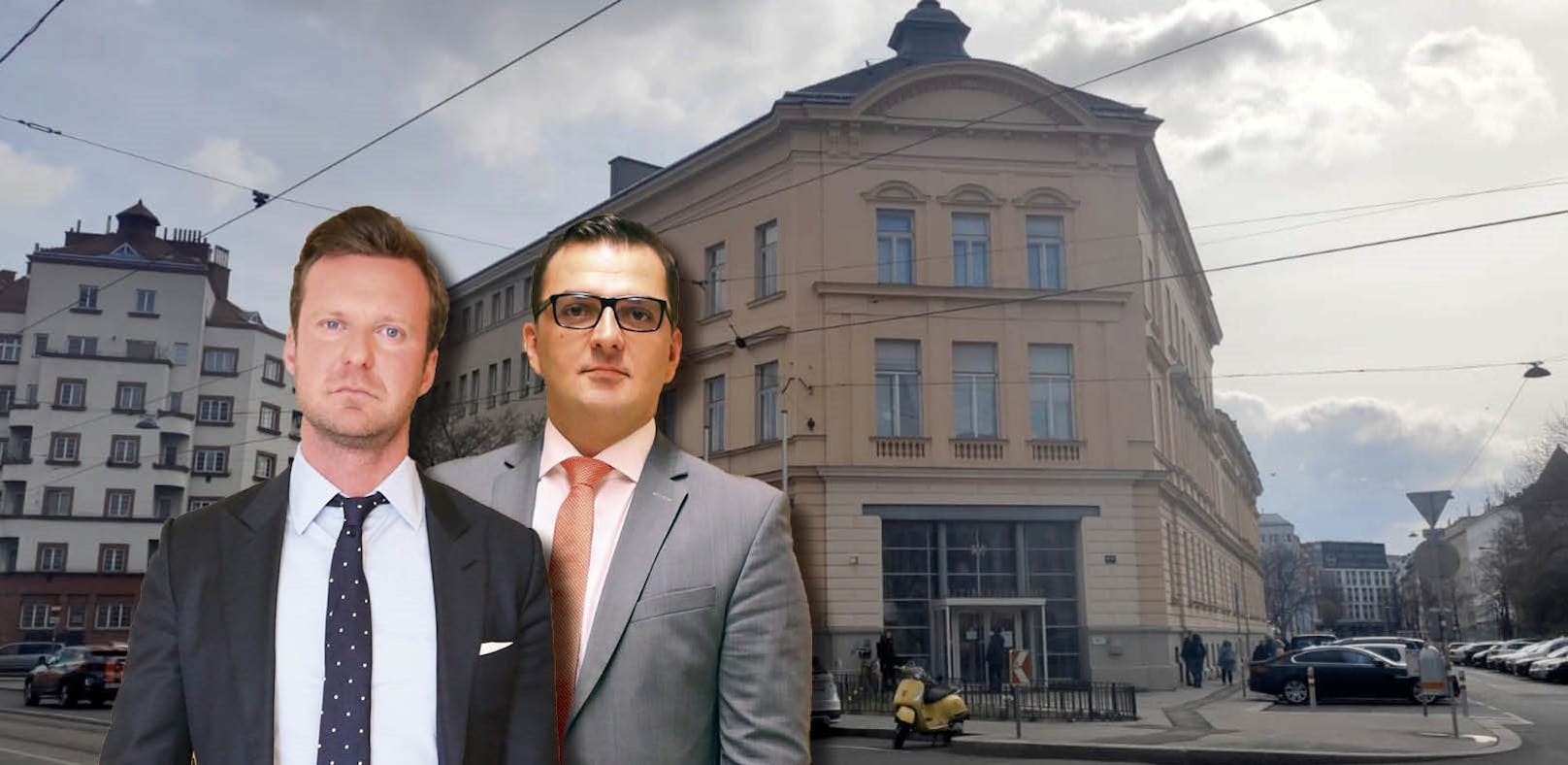Spürhunde in Wiener Gericht: Philipp Wolm und Mirsad Musliu verteidigten in der delikaten Causa
