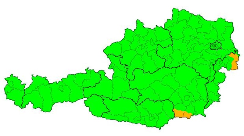 Aktuelle Warnung: <strong>Gewitter und Hagel</strong>