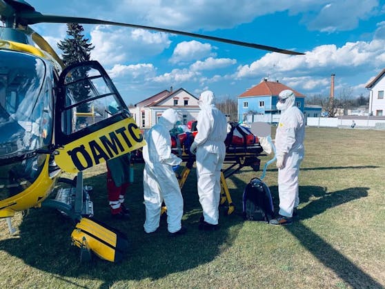 Patient wurde per Heli transportiert.