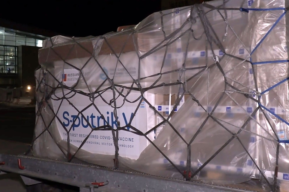 Eine Sputnik V Ladung (Symbolbild)