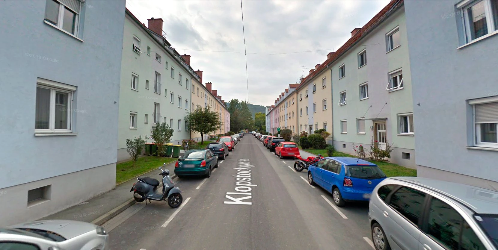 Blick in die Klopstockgasse im Graz-Eggenberg