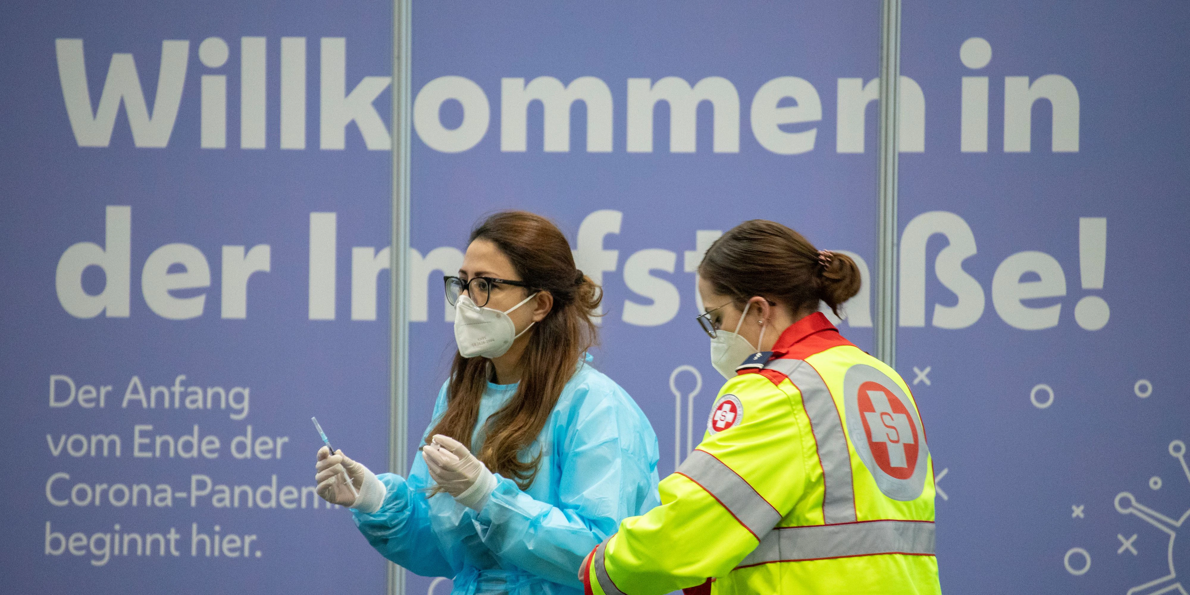 Die erste Großimpfaktion gegen Covid-19 in Wien startete am 15. Jänner 2021 in der Reed Messe Wien.