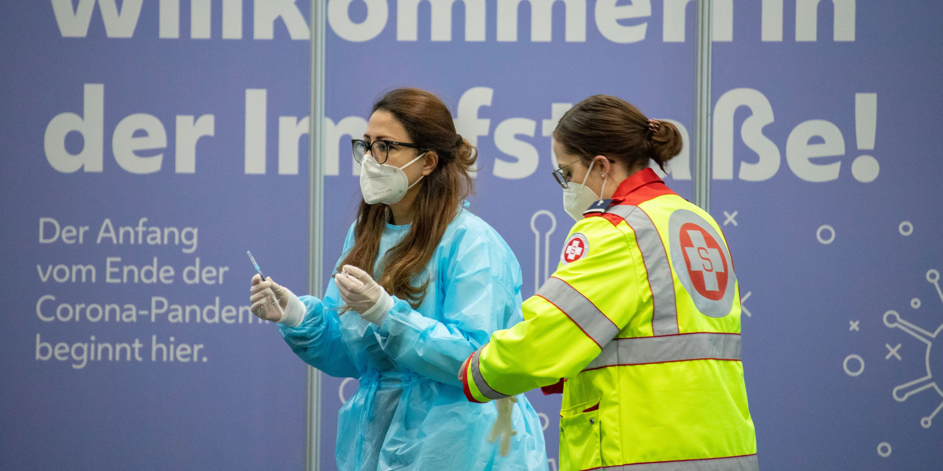 Die erste Großimpfaktion gegen Covid-19 in Wien startete am 15. Jänner 2021 in der Reed Messe Wien.