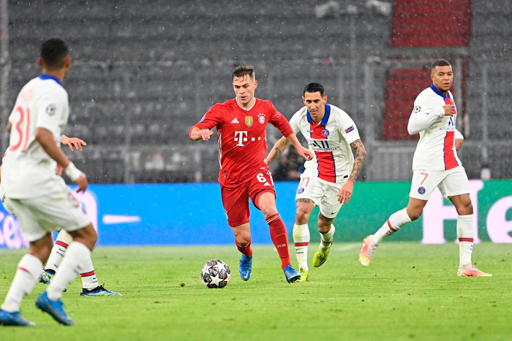Joshua Kimmich ärgerte sich gegen Paris St.-Germain. 