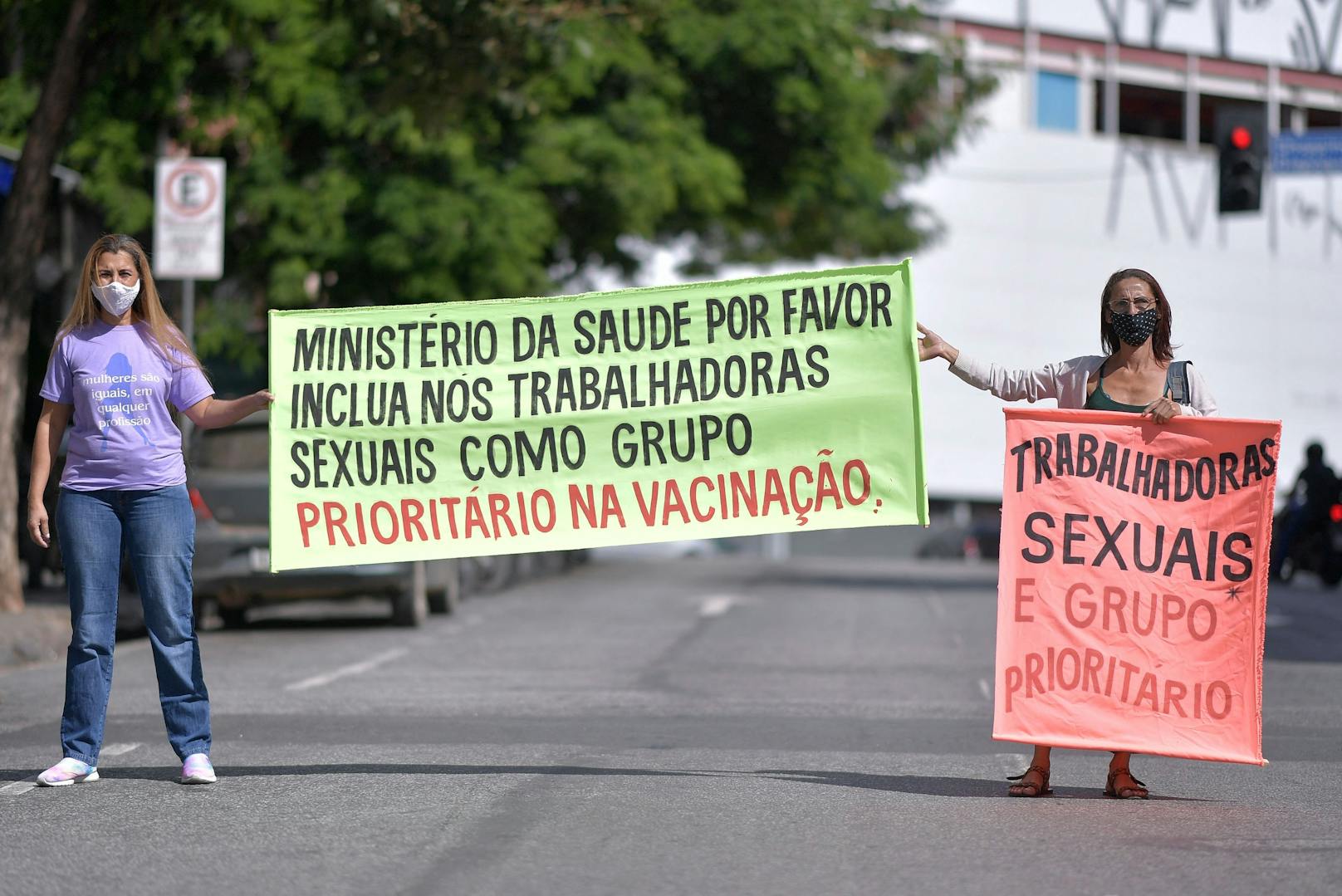 "Wir stehen an vorderster Front und sind gefährdet", sagt eine Sprecherin der Sexarbeiterinnen.