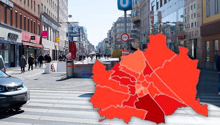 So unterschiedlich ist die Zahl der Corona-Infizierten in den Wiener Bezirken.