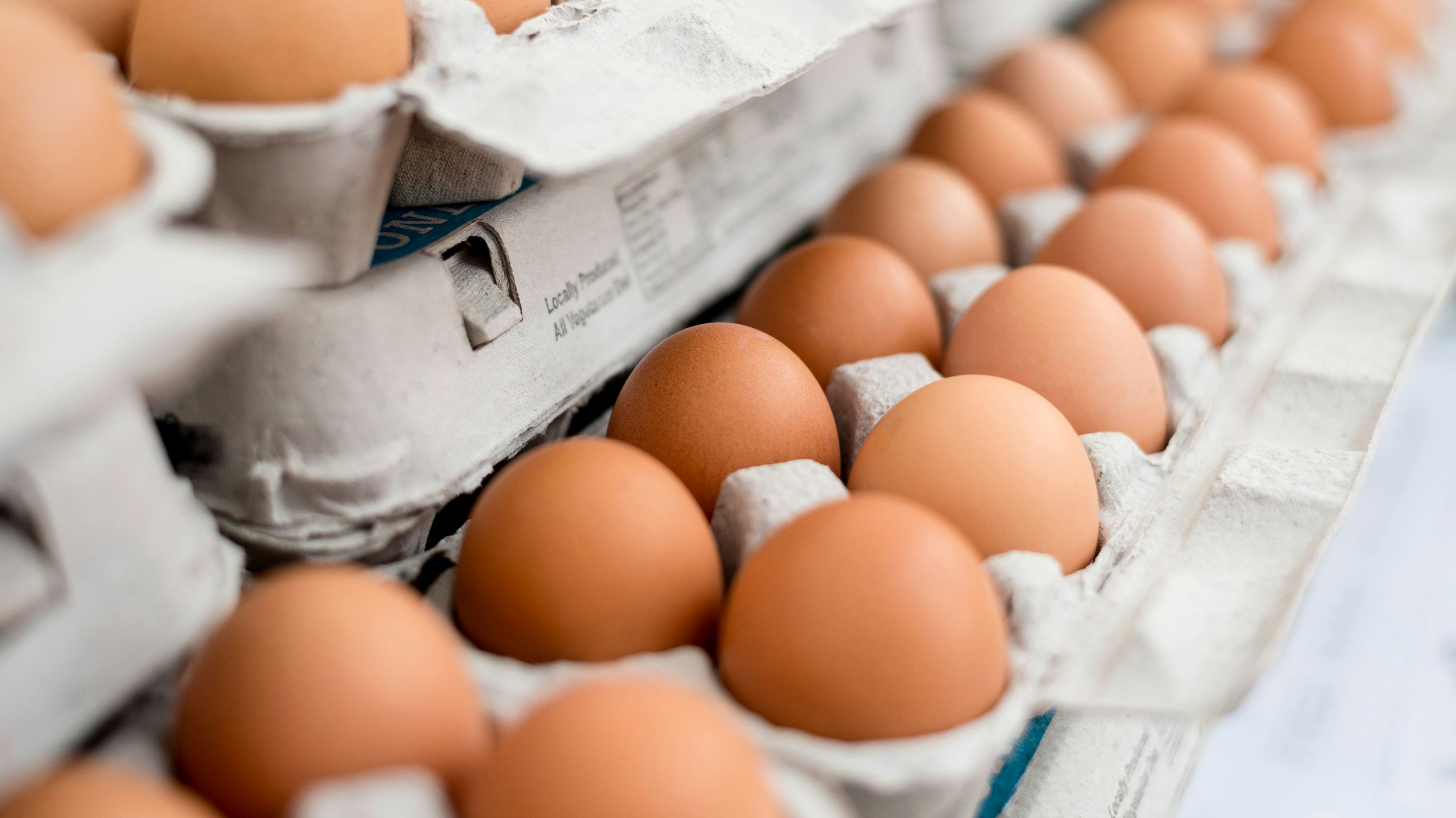 Eier im Supermarkt