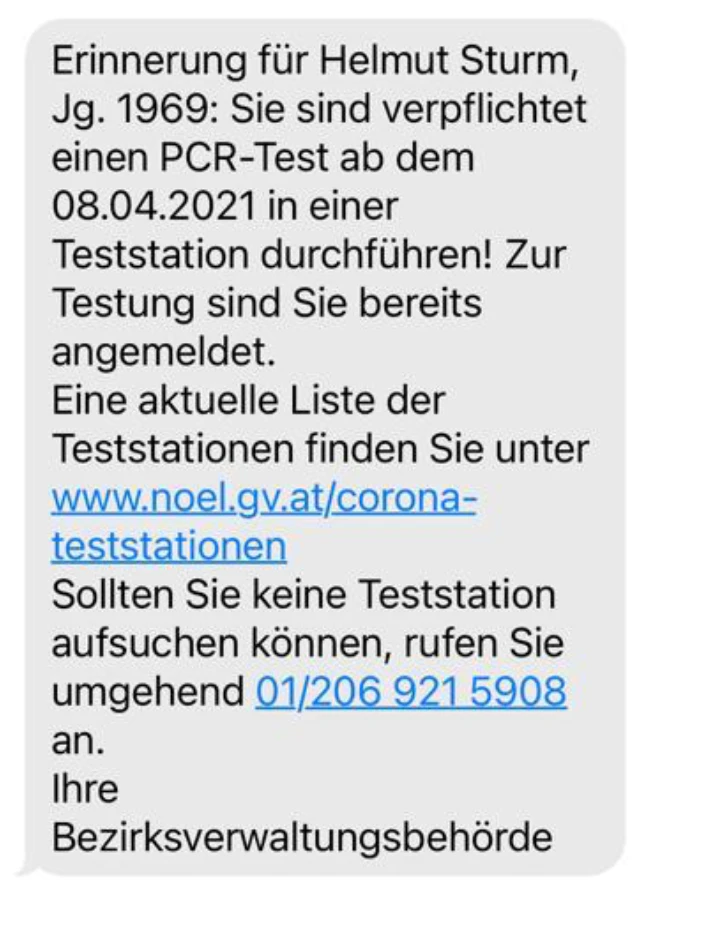 Schreiben der BH fürs "freitesten"