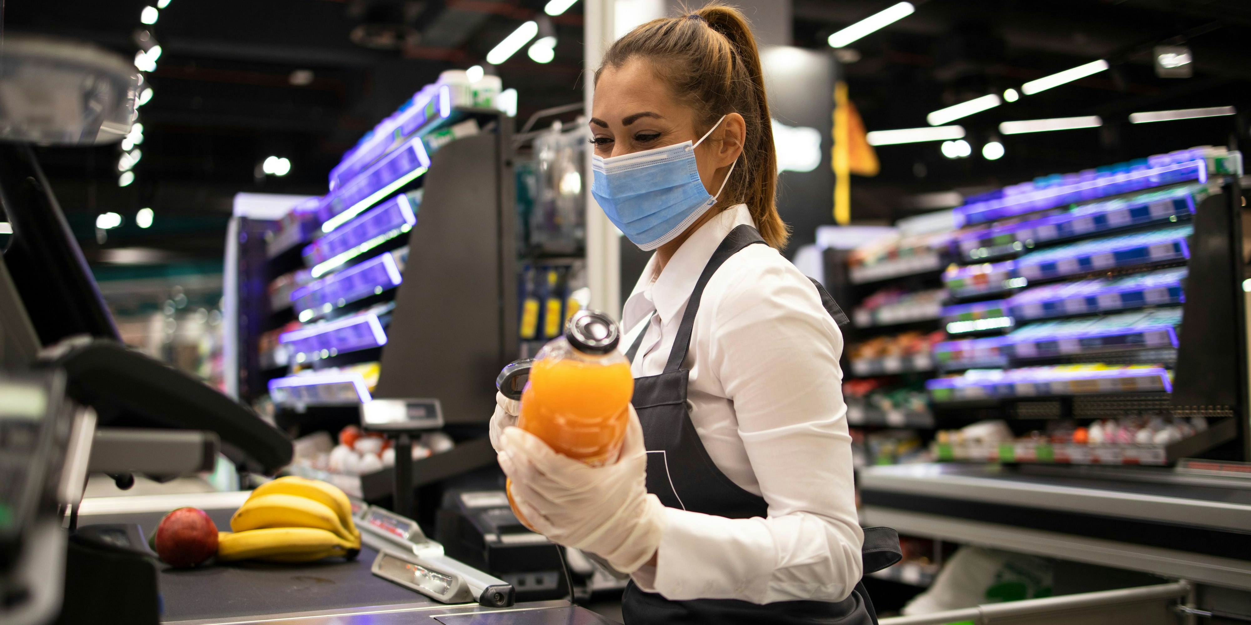 Supermarkt, Kassa, Kasse