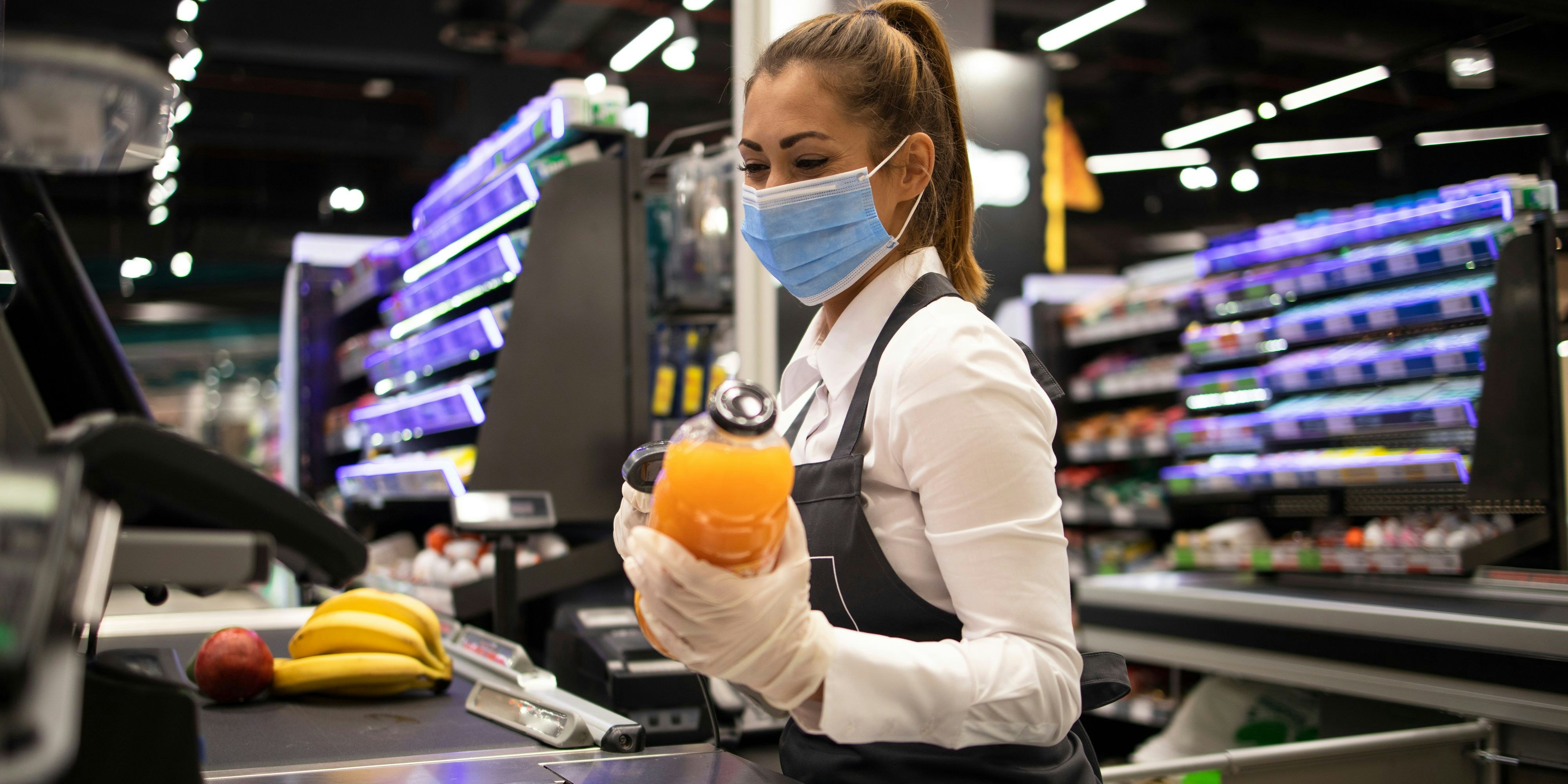 Supermarkt, Kassa, Kasse