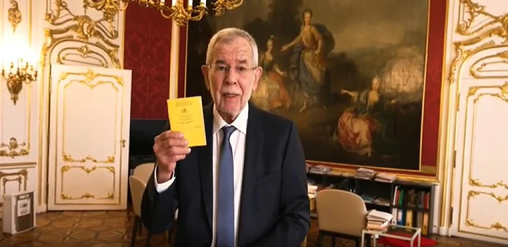 Alexander Van der Bellen vor seiner Impfung