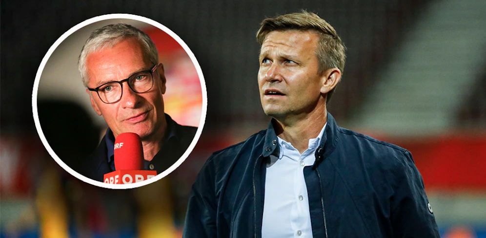 Salzburg-Coach Jesse Marsch lässt Rainer Pariasek auflaufen. 
