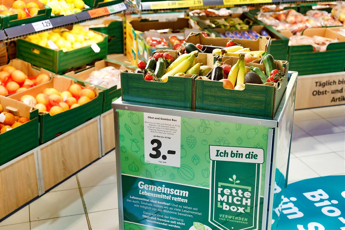Die "Rette mich Box" von Lidl Österreich