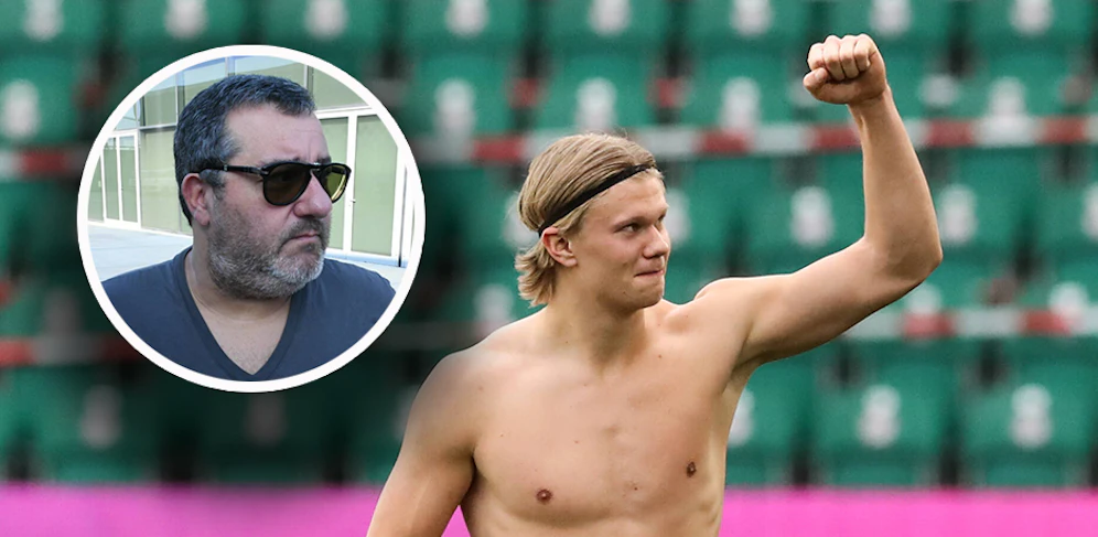 Mino Raiola spricht über den Haaland-Wechsel. 