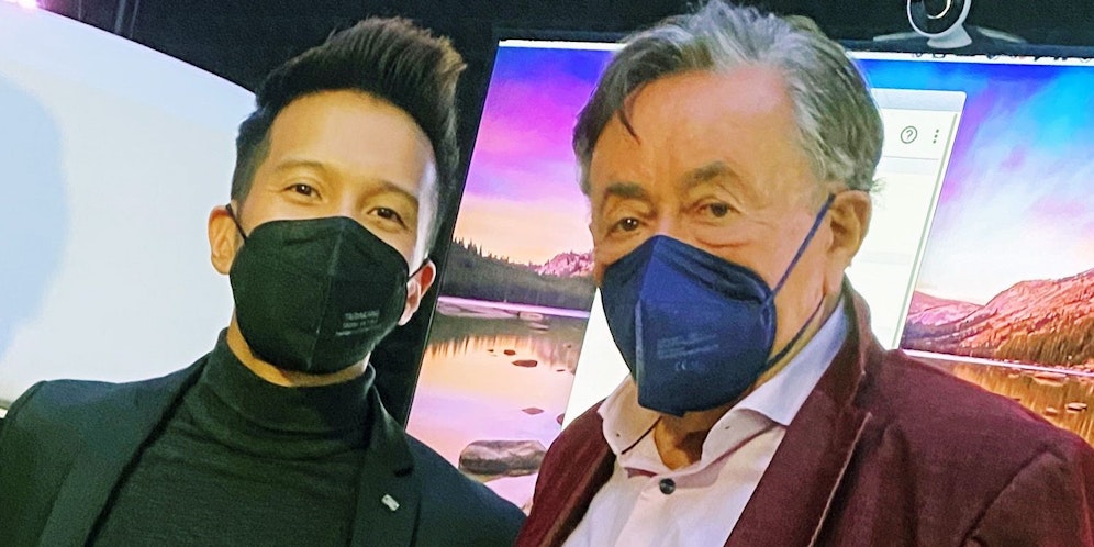 Vincent Bueno und Richard Lugner