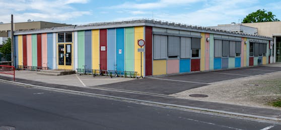 In diesem Containern werden die Kinder künftig unterrichtet.