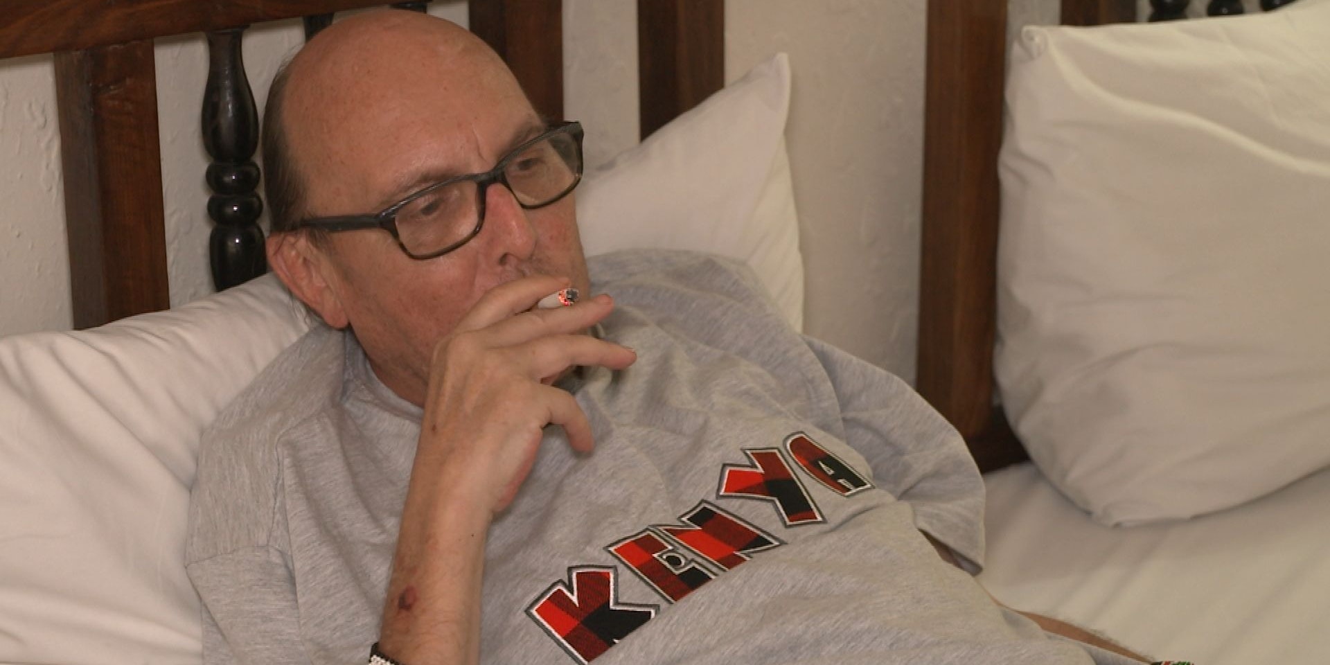 Harry macht es gemütlich.