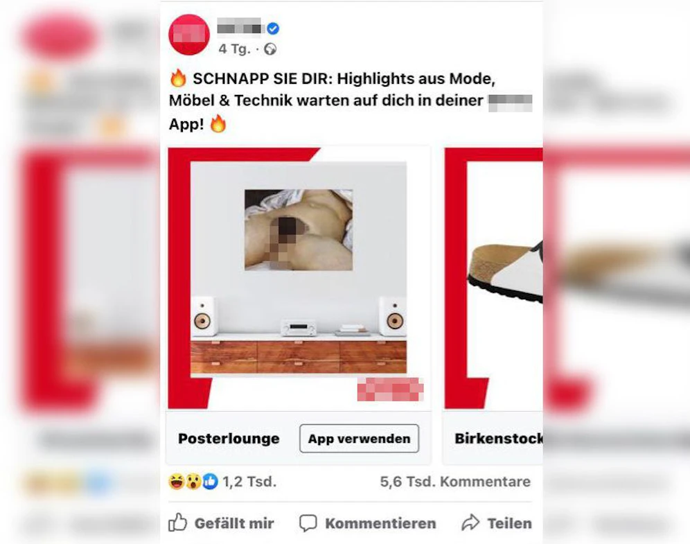 Die Werbung eines Unternehmens sorgte für Aufregung.