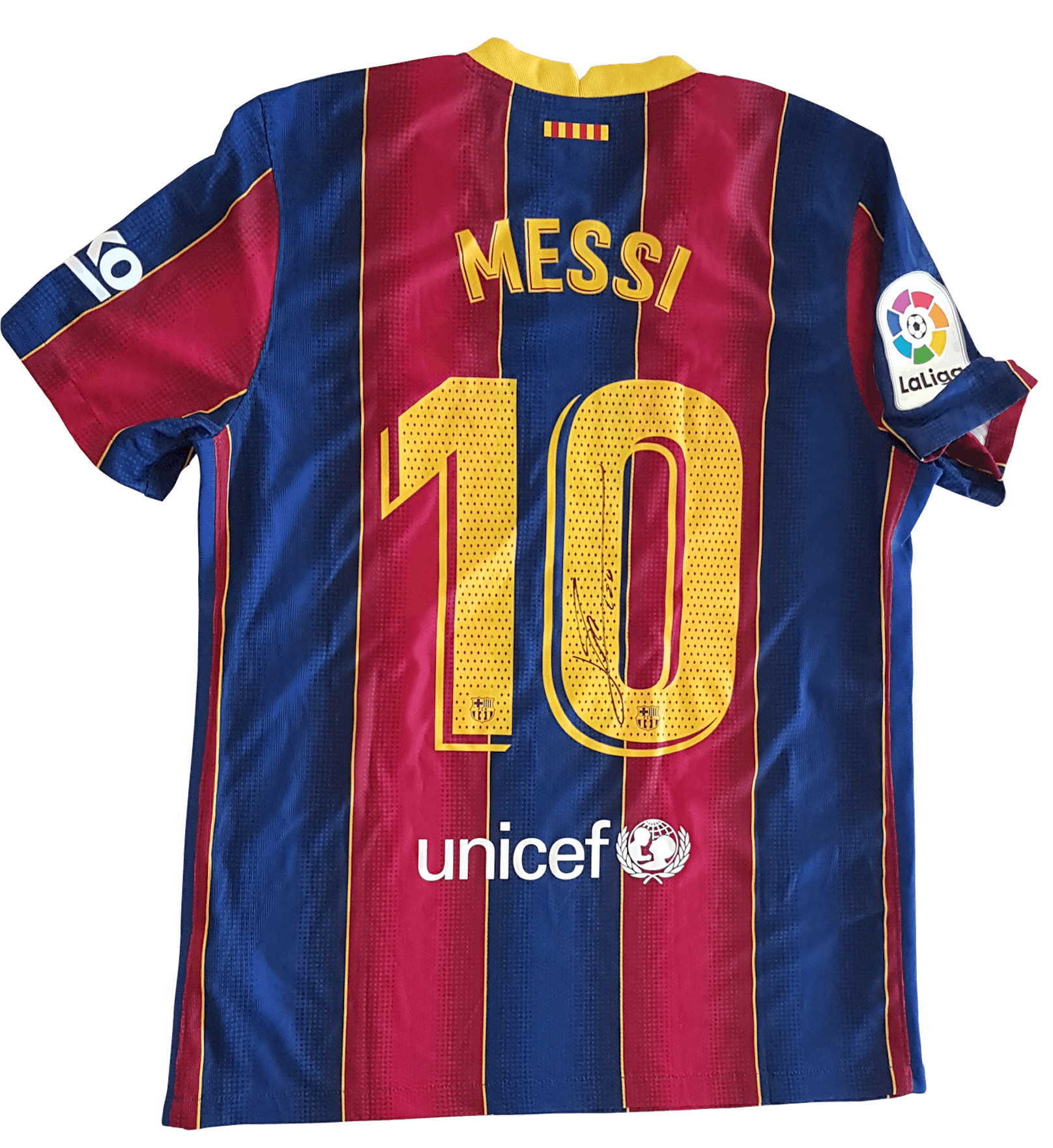 Zu gewinnen gibt es ein signiertes Trikot vom Fußballgiganten Lionel Messi höchstpersönlich!