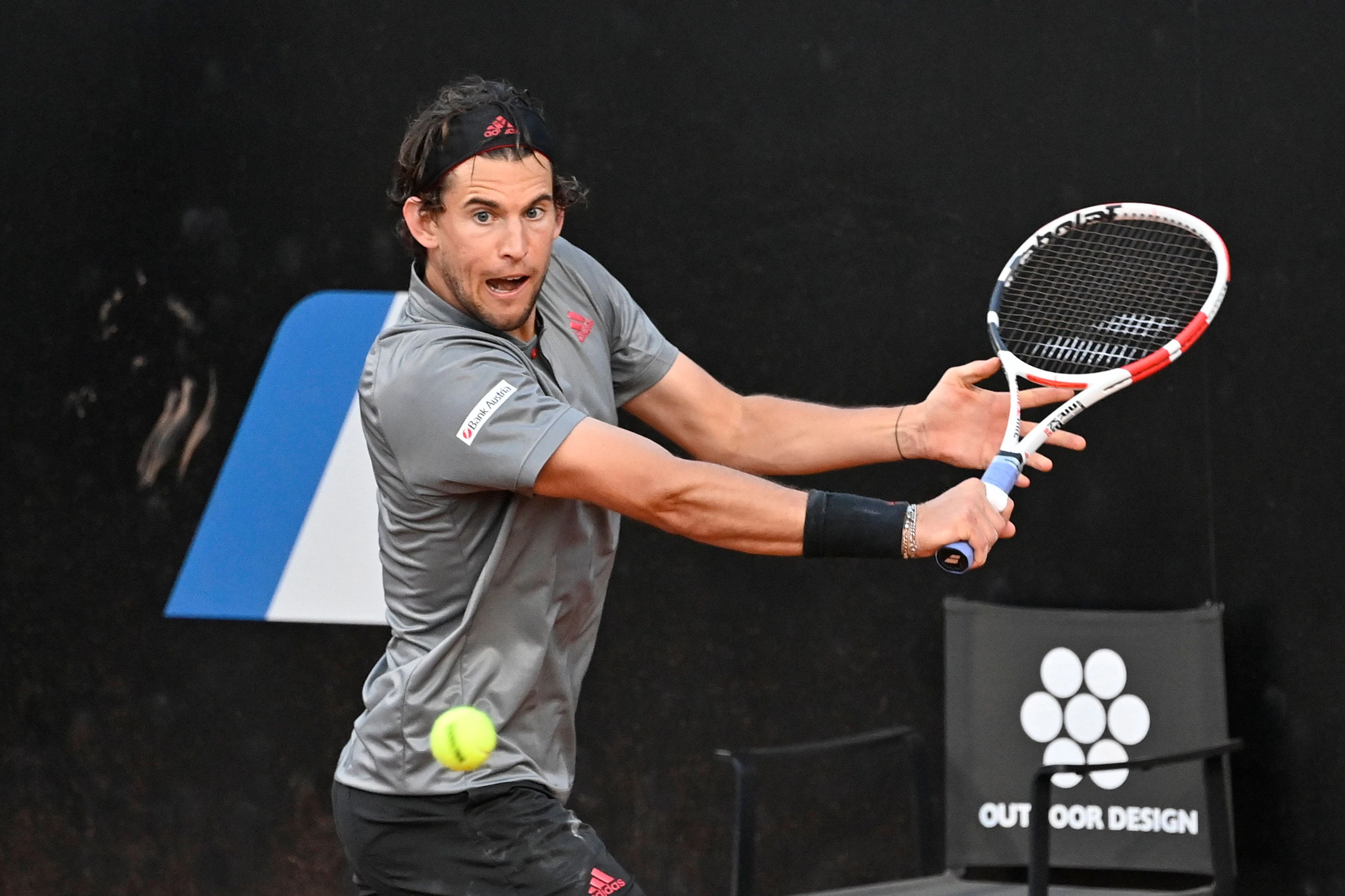 Dominic Thiem schlägt noch in Lyon auf. 