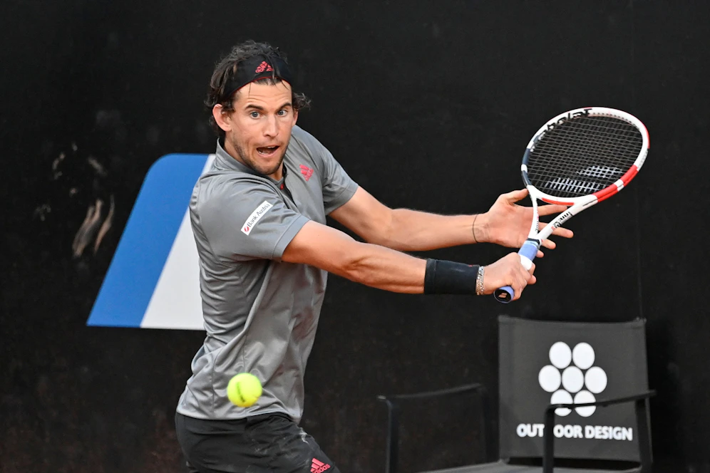 Dominic Thiem schlägt noch in Lyon auf. 