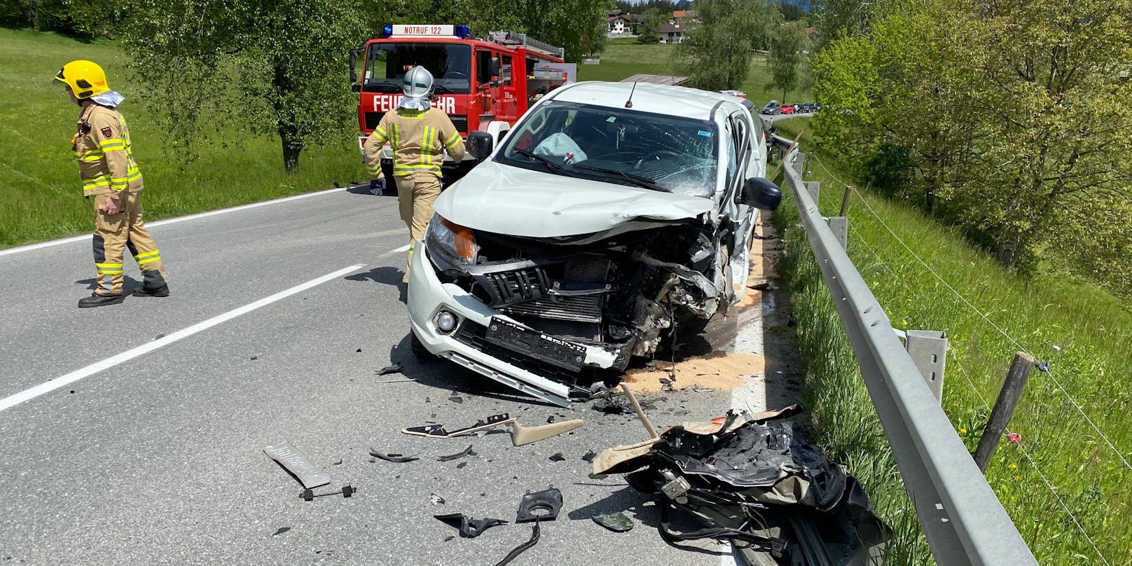 Schwerer Verkehrsunfall auf der Achenseebundesstraße-Fotocredit