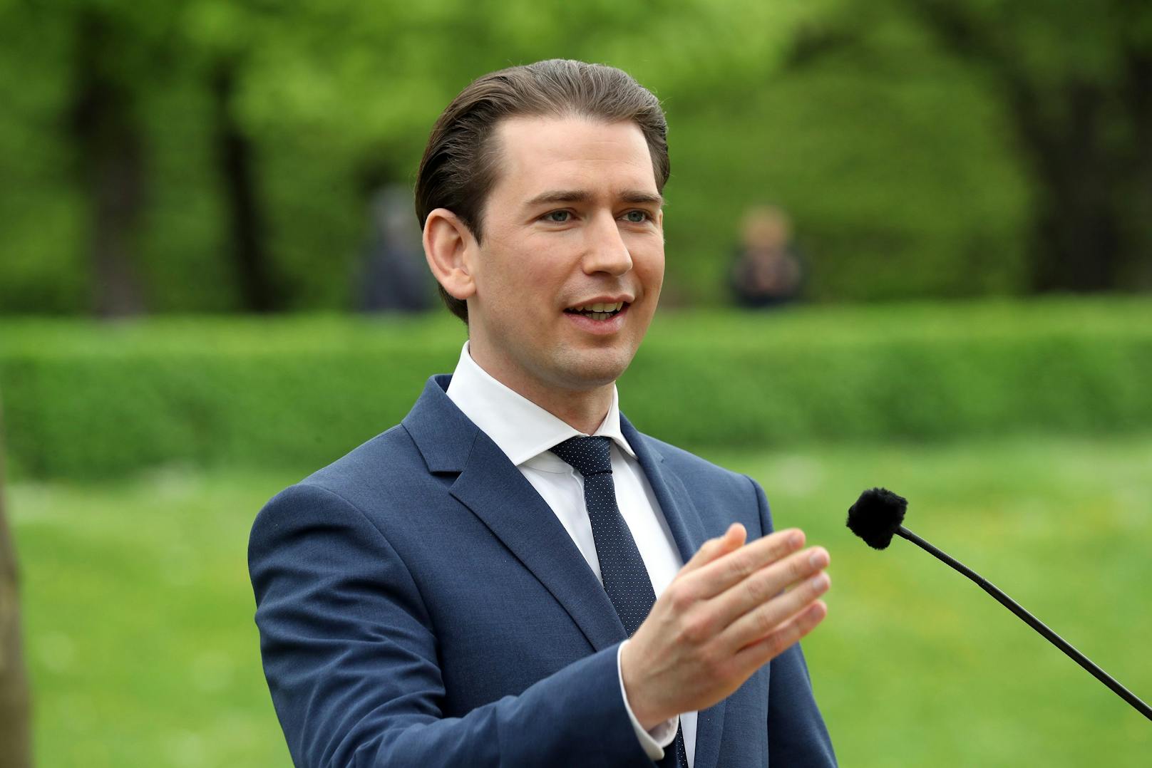 Bundeskanzler Sebastian Kurz meldet sich am Sonntag mit einem Statement zu Wort.