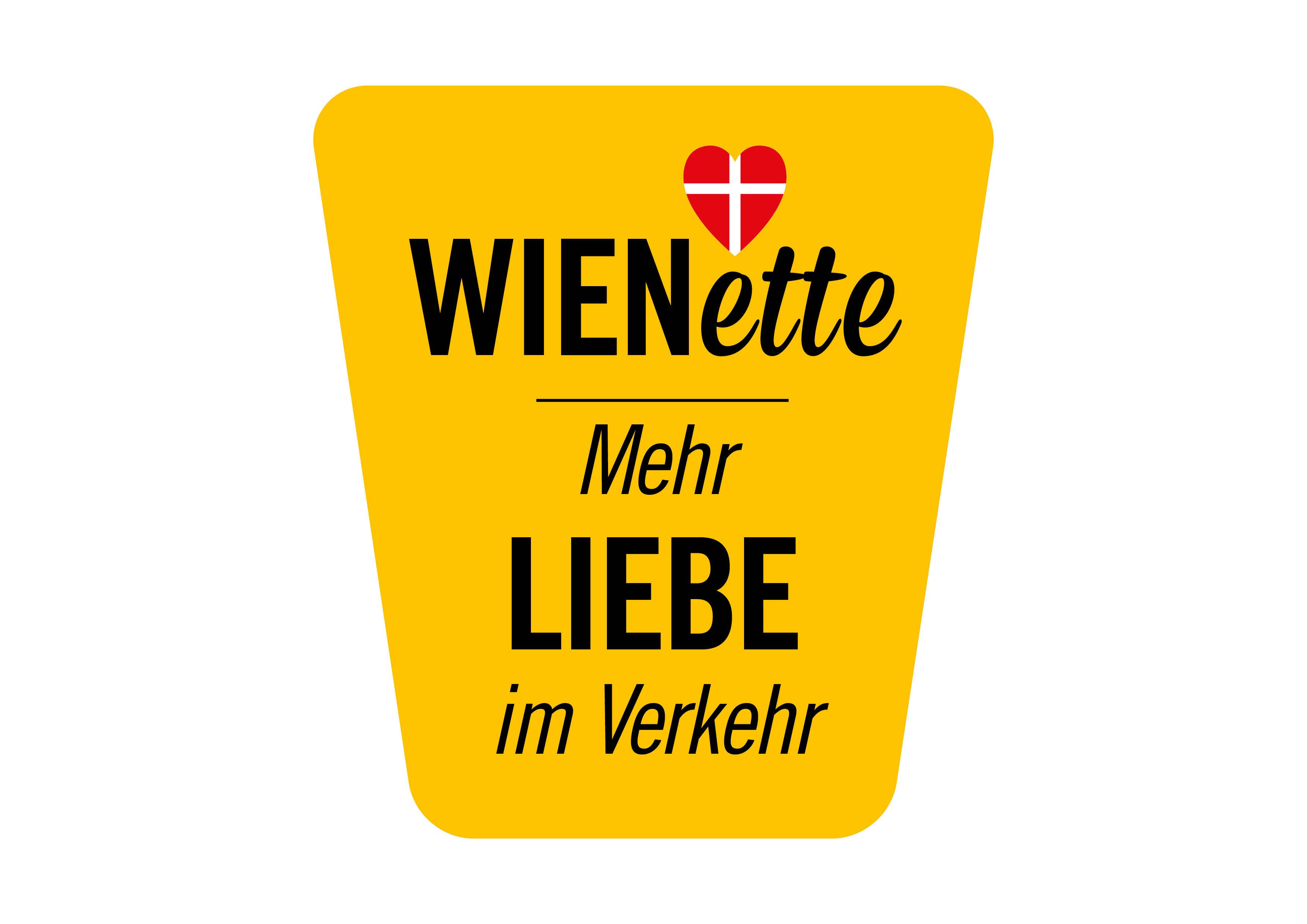 Der neue "WIENette"-Aufkleber für Auto, Scooter und Fahrrad