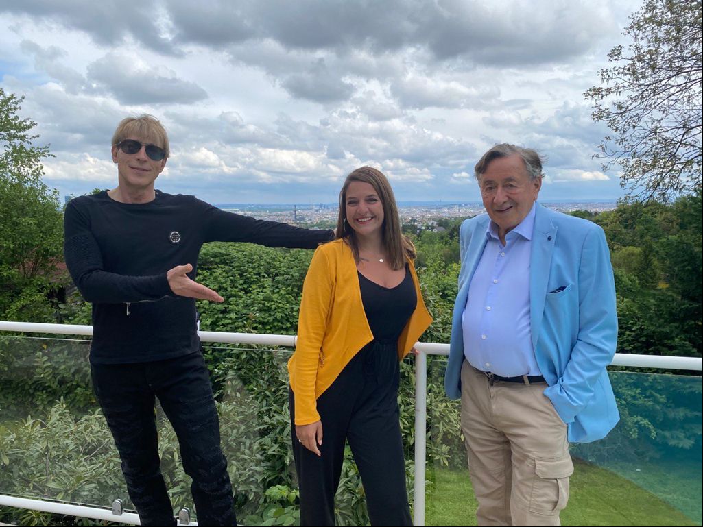 Dominic Heinzl, Richard Lugner und Kandidatin Sibylle