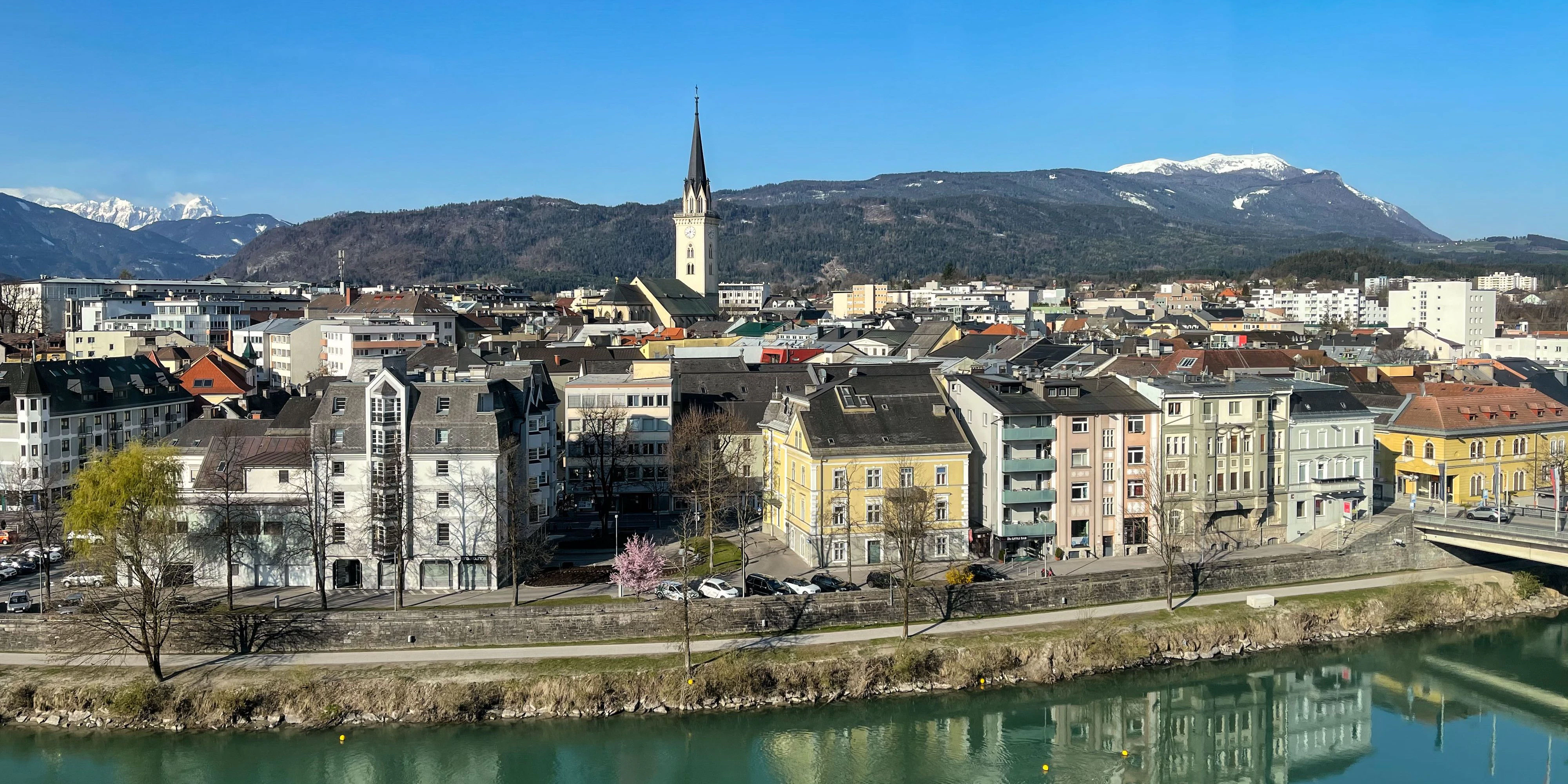 Blick auf Villach