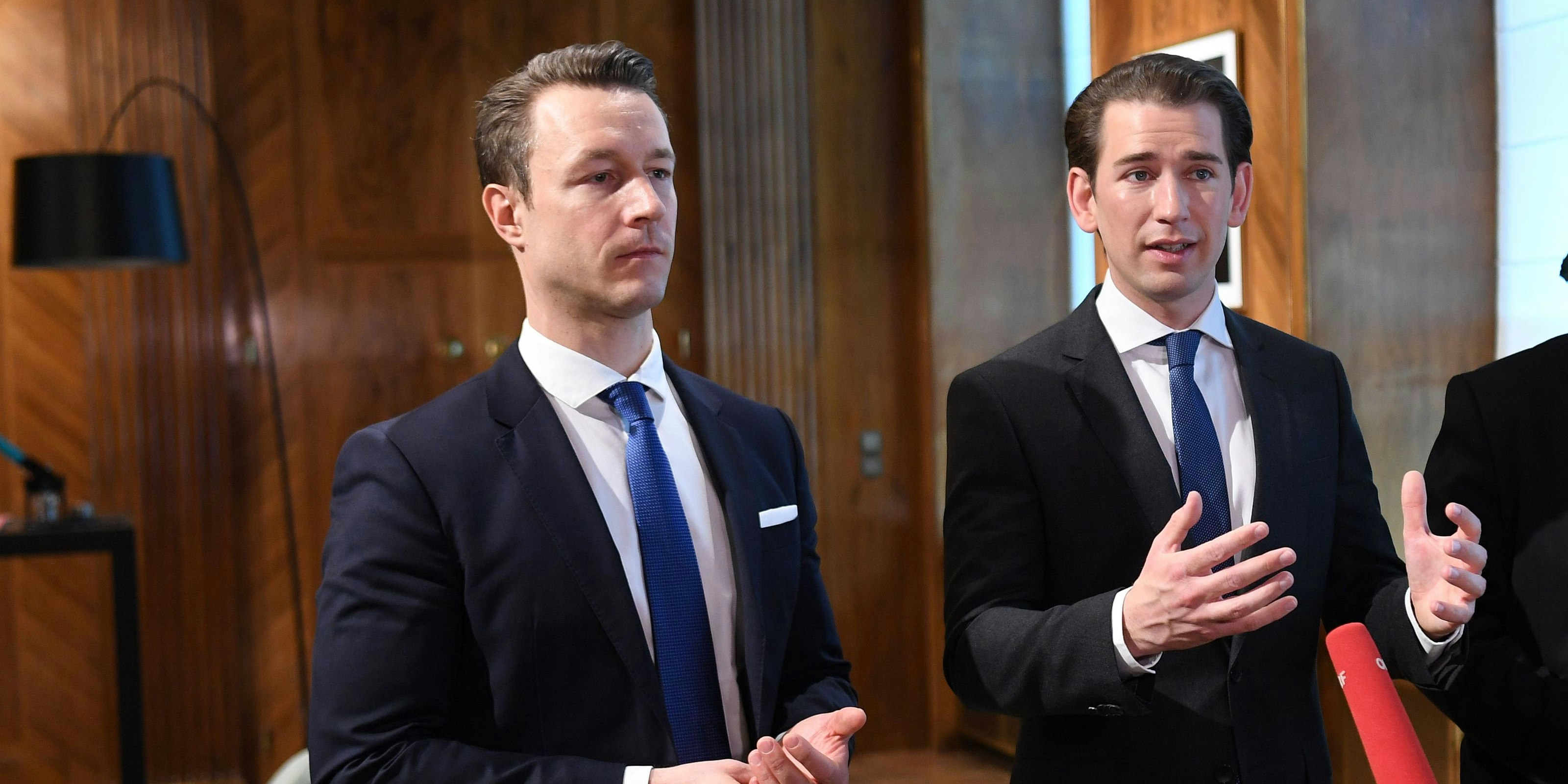 Gernot Blümel und Sebastian Kurz