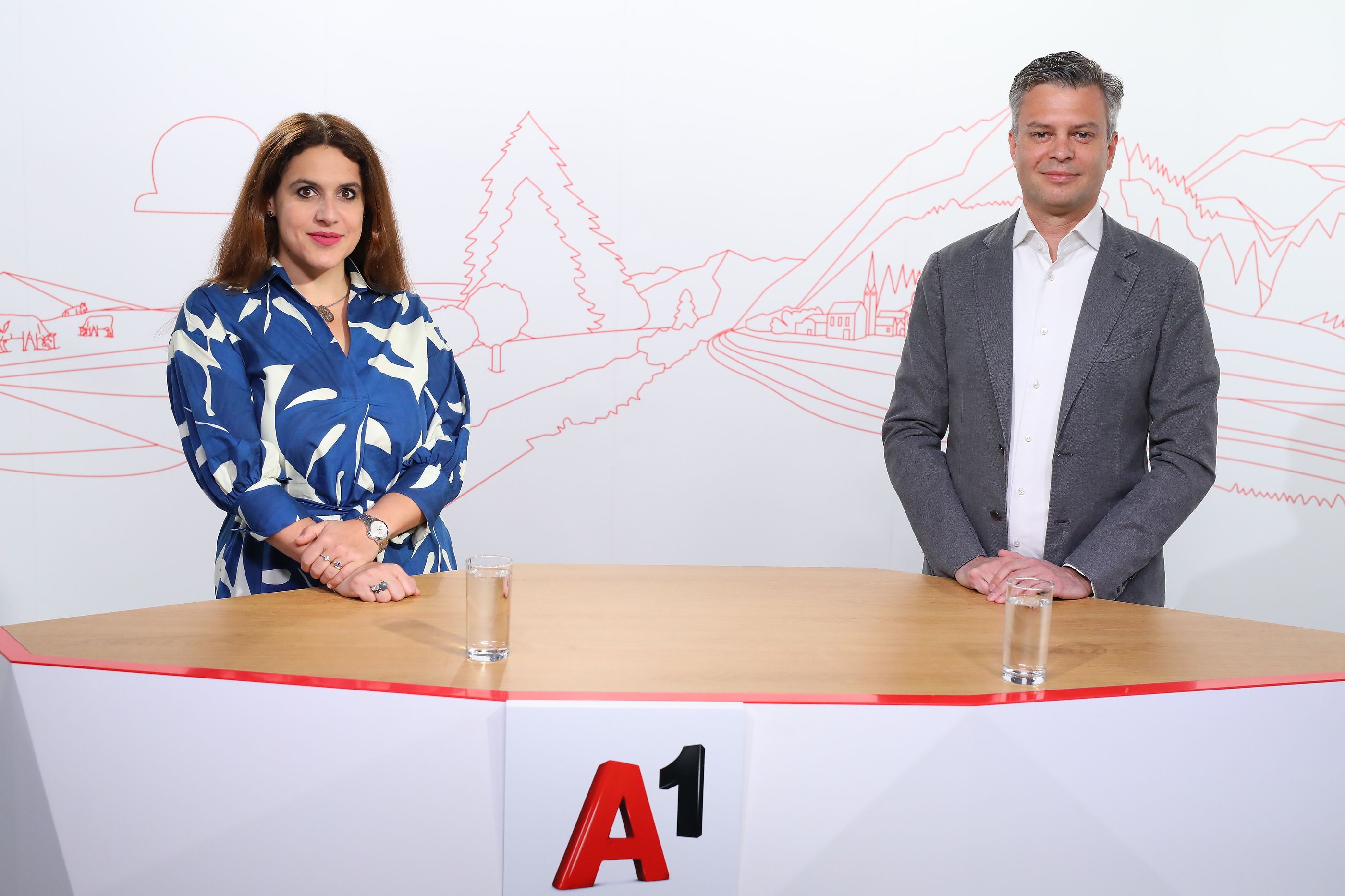 Direktorin EcoAustria, Monika Köppl-Turyna A1 Group CEO, Thomas Arnoldner.