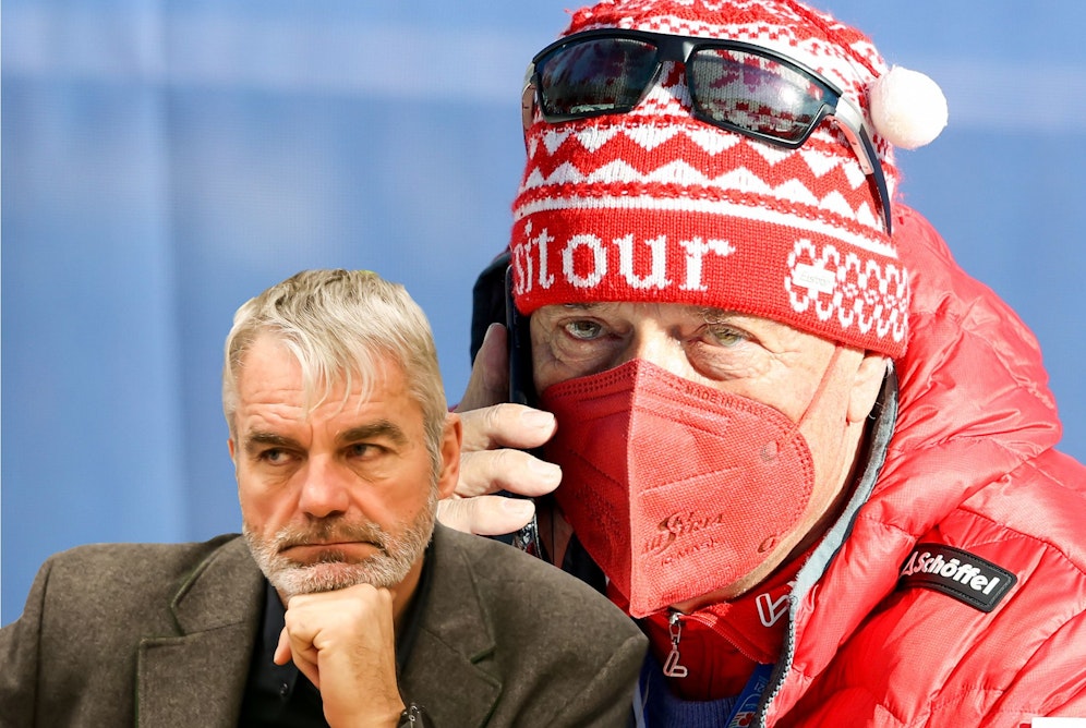 Fritz Niederndorfer (l.) und Peter Schröcksnadel sind nicht einer Meinung.