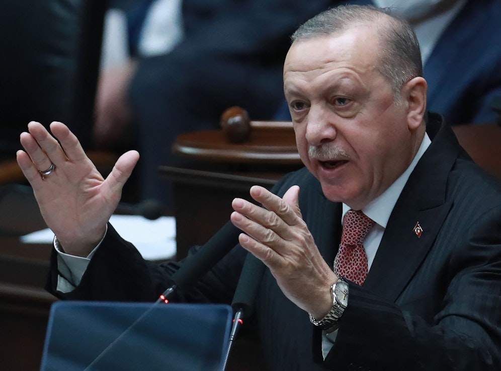 Der türkische Präsident Recep Tayyip Erdogan eskaliert mit Worten weiter.