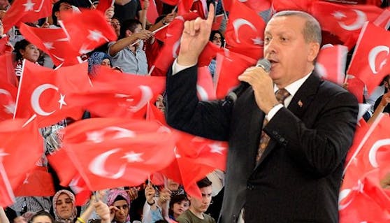 Erdogan "verflucht" Österreich wegen Israel-Fahnen