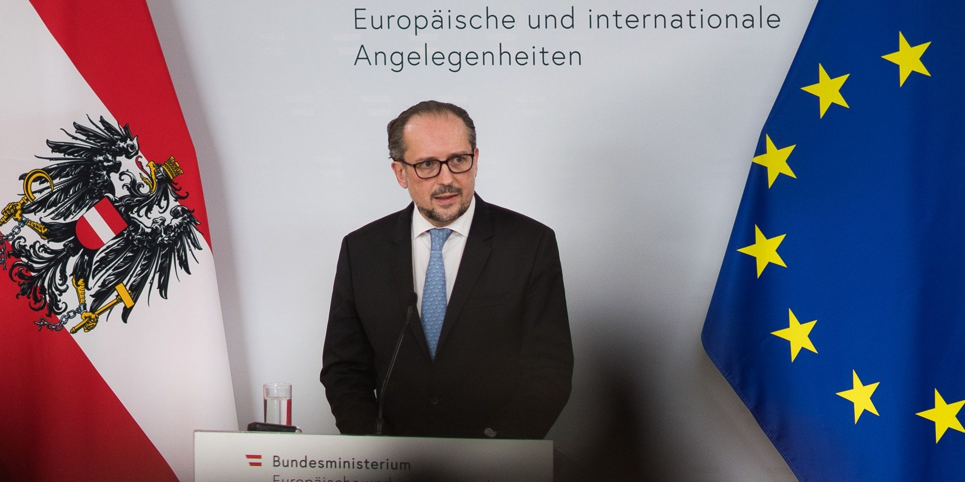 Am 18.05.2021 gab Außenminister Alexander Schallenberg einen Presspoint anlässlich des Sonderrats der Außenminister.