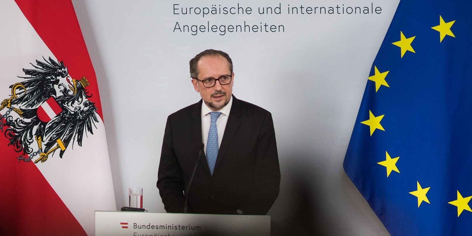 Am 18.05.2021 gab Außenminister Alexander Schallenberg einen Presspoint anlässlich des Sonderrats der Außenminister.