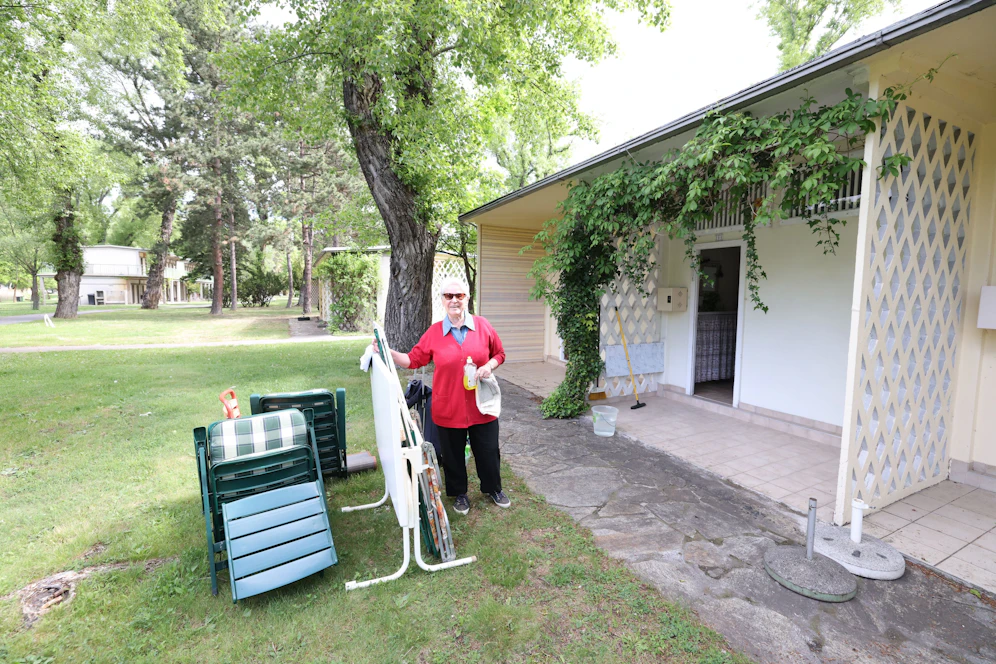 Seit 1995 besitzt Ilse B. eine Kabane im Gänsehäufel. 