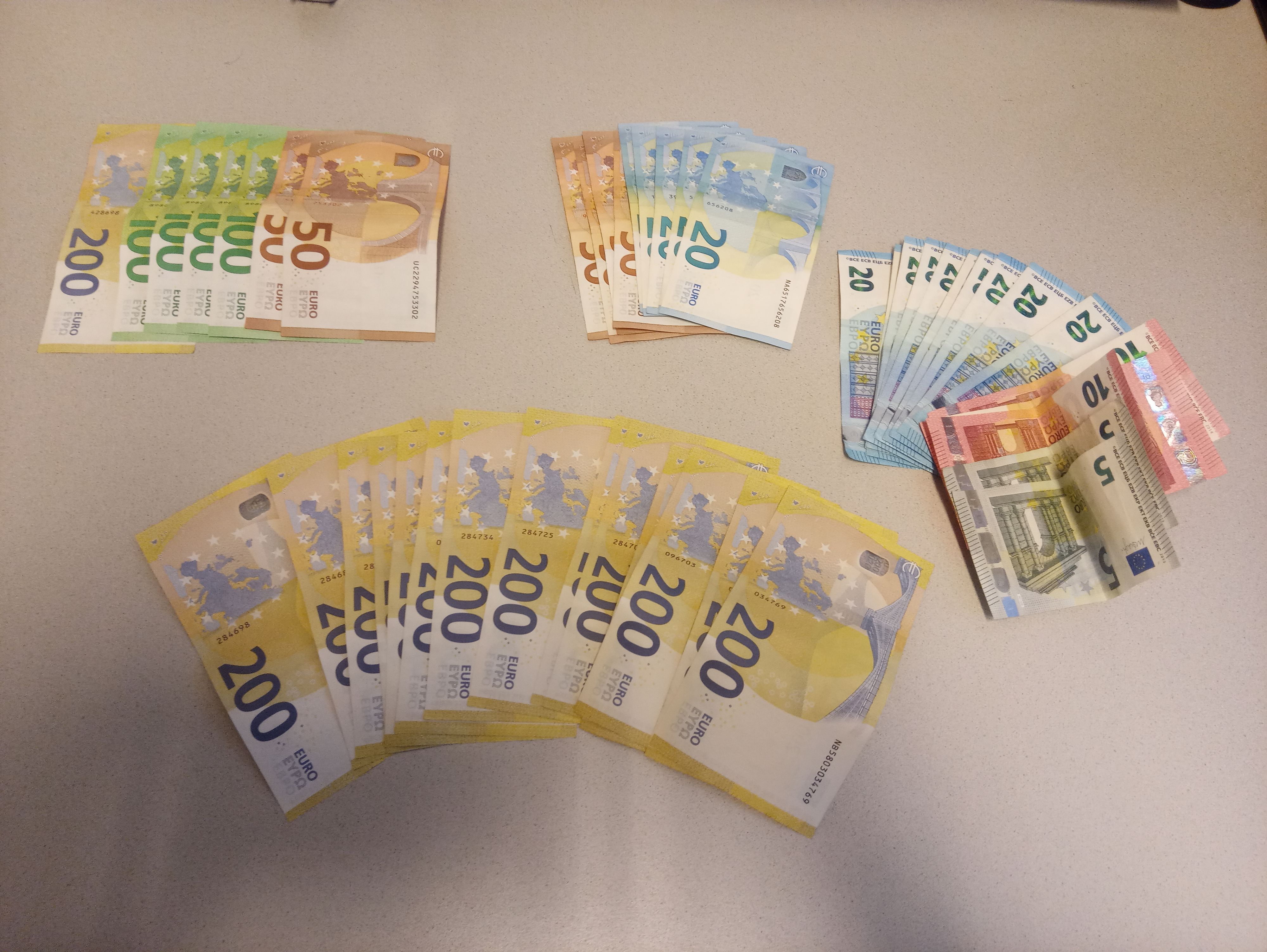 Das Geld wurde sichergestellt.